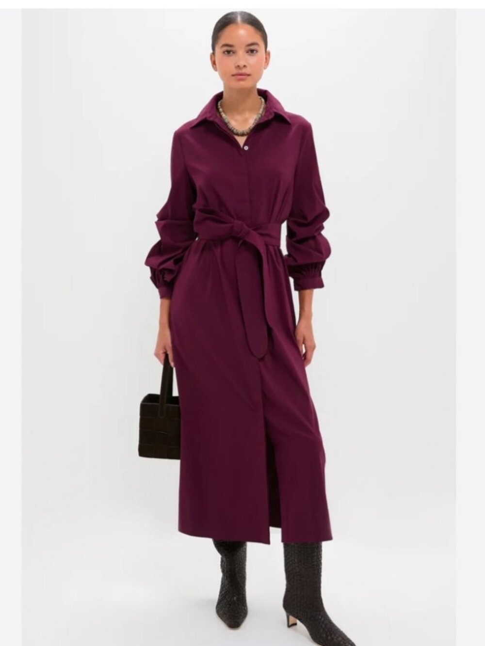 Tuckernuck Pomander Place Dark Winetasting Alessia Maxi  Dress XS
